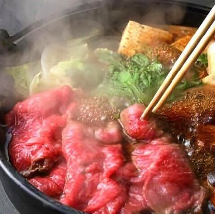 2ｈ飲放題【和牛すきやき鍋コース】 炙り鮮魚盛や焼鳥など 全7品8000円クーポン利用で⇒7000円