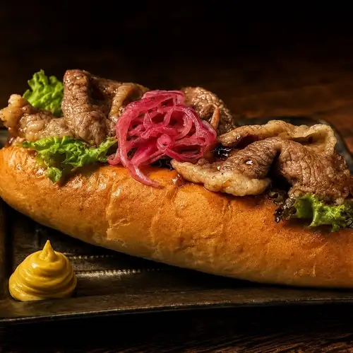 Overflowing Wagyu Hot Dog