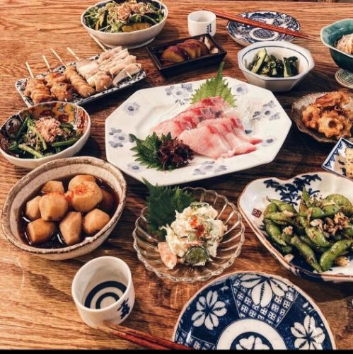 ★歓送迎会や忘年会一押し★酔録劇場特製5000円コース×120分飲み放題付♪5品または6品の贅沢コース♪
