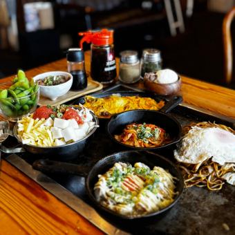 120分飲み放題付！もんじゃ焼きコース★お一人様4000円(税込)