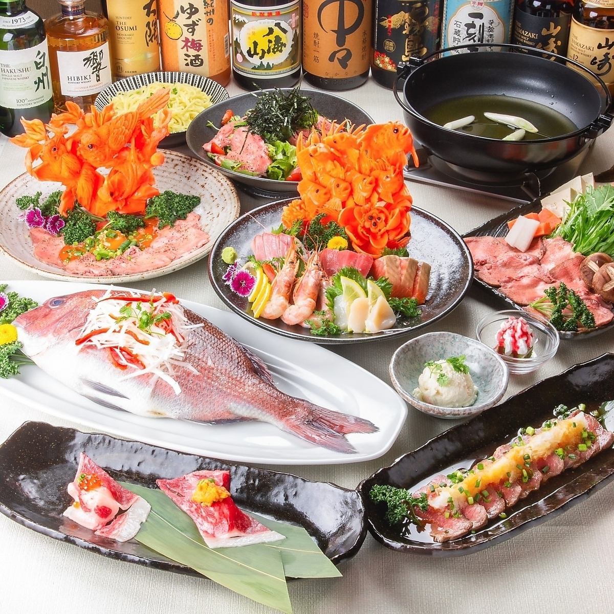当店は海鮮、お肉メニューが豊富です！おつまみにぜひご賞味あれ