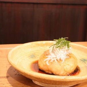 淡路しらすと大葉の大根餅