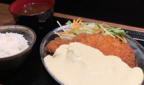 Fried chicken nanban set meal (free refills of rice and miso soup)
