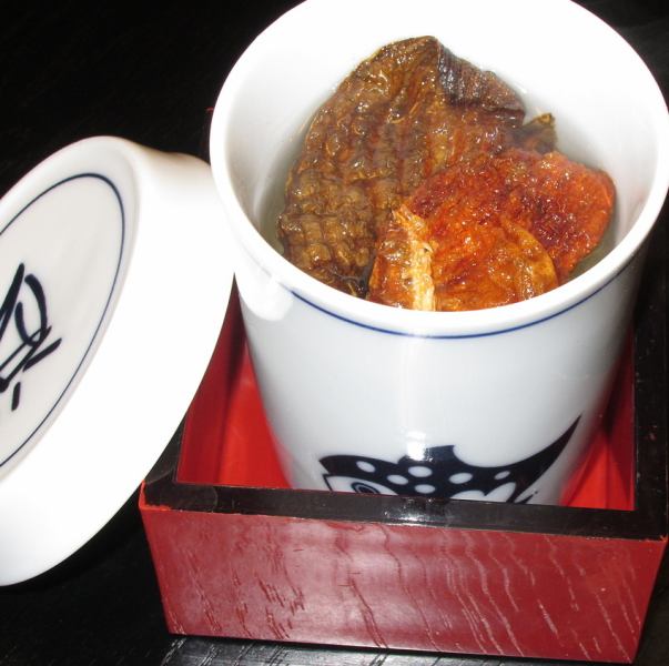 Fin sake unique to Fugu cuisine restaurants