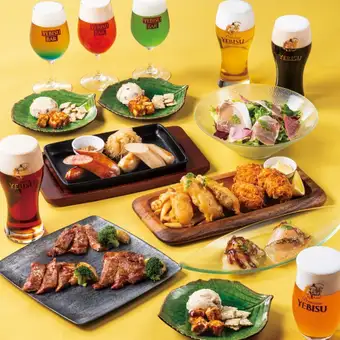 ■当日OK!■ヱビスが9種類！120分ロイヤリティ飲み放題付『クラシックコース』税込7,000円