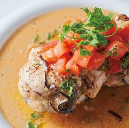 Oyster steak with browned butter sauce