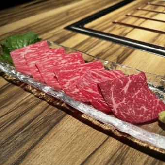 Ozaki beef red meat sashimi