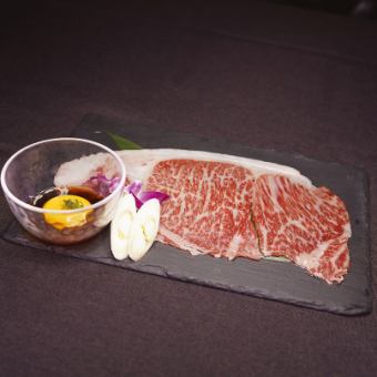 大判サーロイン焼きしゃぶおろしポン酢/大判サーロイン焼きすき月見ダレ