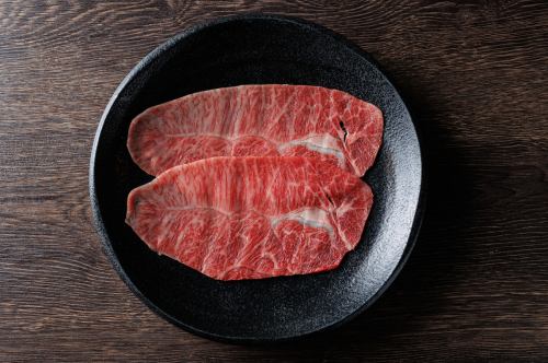 長萩和牛 ミスジ(食べるポン酢/月見ダレ) 二枚