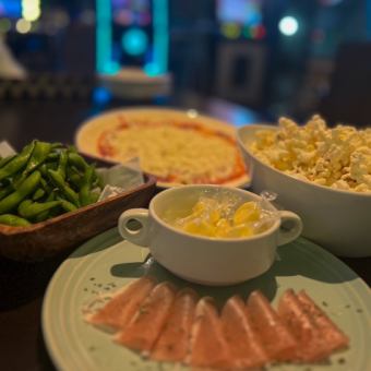 [Everyone loves it♪ Snack course] All 5 dishes + 120 minutes of all-you-can-drink + Karaoke singing ⇒ 3000 yen!