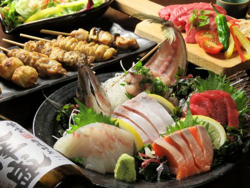 海鮮とお肉どちらも楽しめる！9品３H飲み放題【ゆるゆるのみてぇコース】5800円
