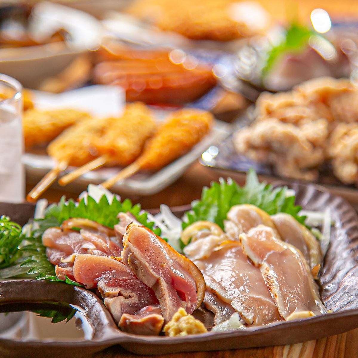 串カツ・鶏の唐揚げなど全10品！120分飲み放題付5000円(税込)