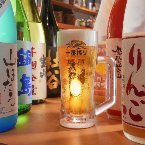 焼酎と果実酒は種類豊富☆10種類以上ご用意！