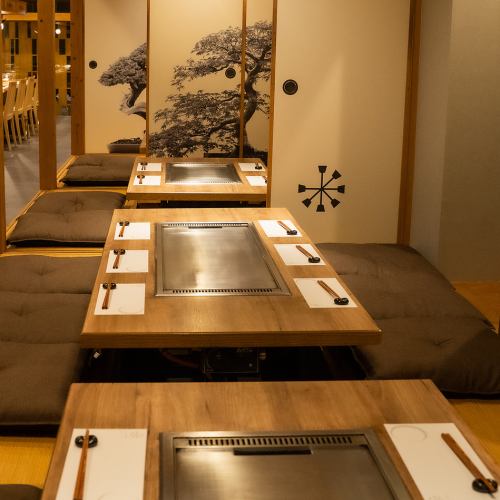 <p>An adult teppanyaki restaurant with a modern atmosphere! For dates and anniversaries, we recommend a private room with horigotatsu (sunken kotatsu tables)♪ You can enjoy luxurious ingredients and delicious sake on the iron plate in front of you...for special occasions. It&#39;s perfect♪</p>