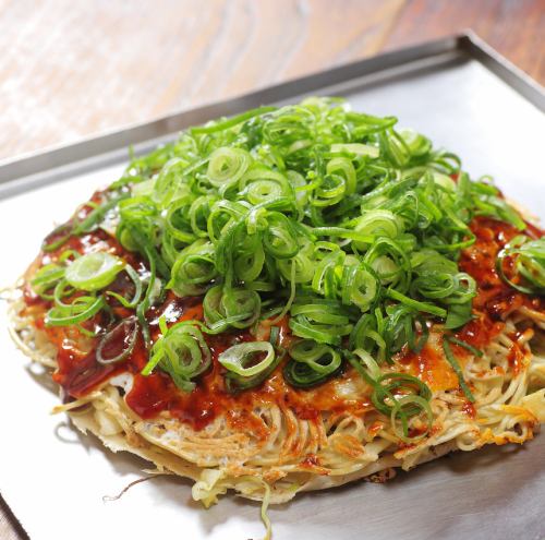 Our popular Hiroshima-style okonomiyaki!
