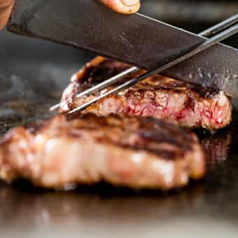 【含90分钟畅饮】鲍鱼铁板烧、和牛羊排等9道菜☆年末派对套餐 7,500日元