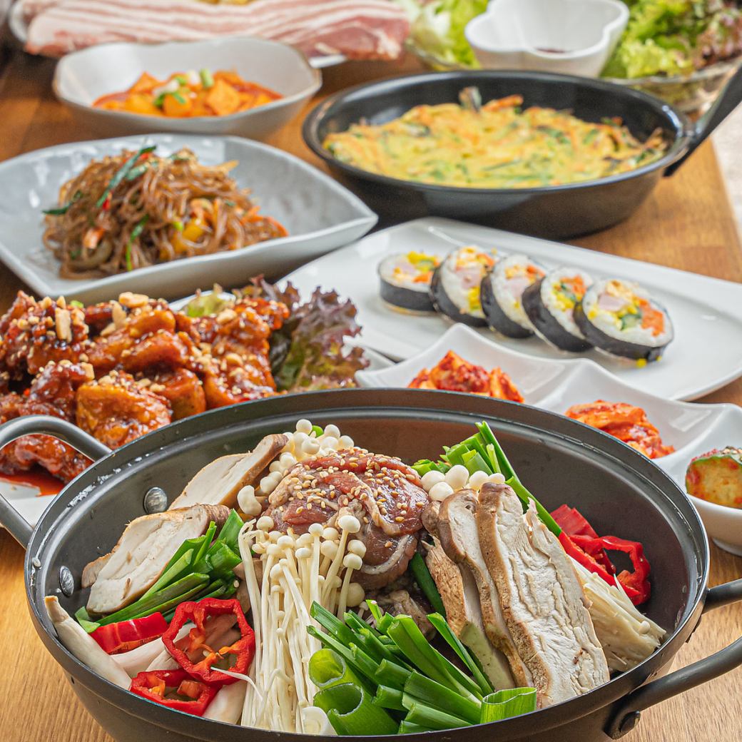 サムギョプサルやプルコギ等の韓国料理をリーズナブルにご提供◎