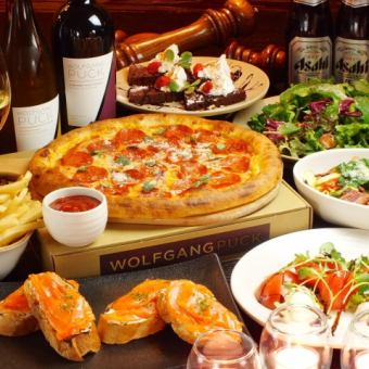 [Standard course (no all-you-can-drink)] 9 dishes including striploin and pepperoni pizza, 4,000 yen