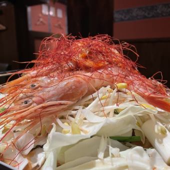 [2.5 hours all-you-can-drink included] Plump shrimp dancing in the air! Surprising and exciting shrimp chiri chicken hotpot course