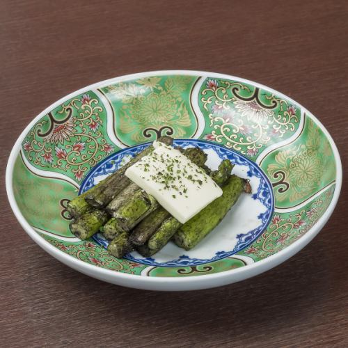 アスパラバター醤油