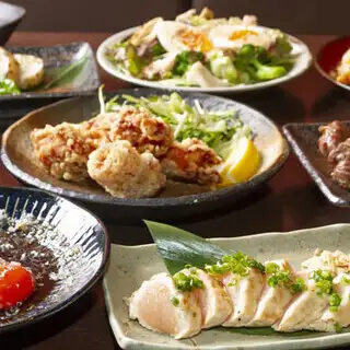 【令人满足的烤鸡串套餐】120分钟畅饮,共9道菜,分量十足!4500日元(含税)