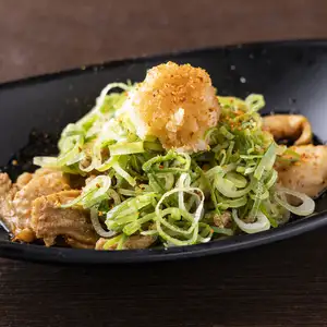 Chicken skin with sansho pepper and ponzu sauce