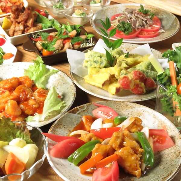 《All-you-can-eat for 60 minutes♪》More than 20 dishes, including main dishes, salads, fried foods, simmered dishes, and desserts Adults 1,650 yen