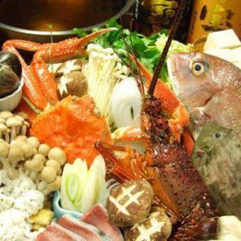 [Recommended for various banquets!] 6-item seafood hotpot course ⇒ 5,500 yen