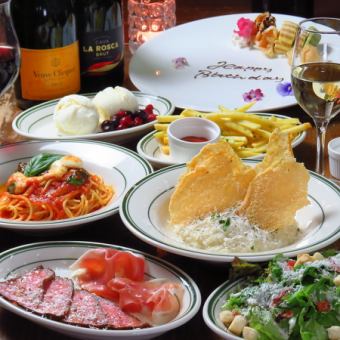 [Selectable risotto course] Includes 2.5 hours of all-you-can-drink ★ Anniversary plate is free (or not)