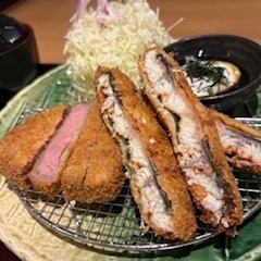Seasonal special "Sirloin and eel cutlet set"