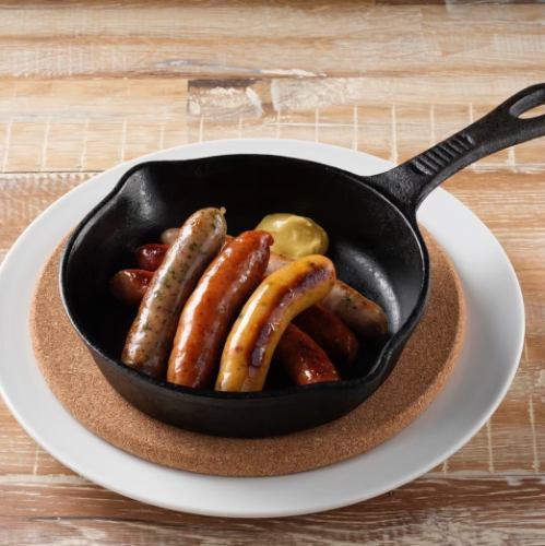 Assortment of 6 types of sausages