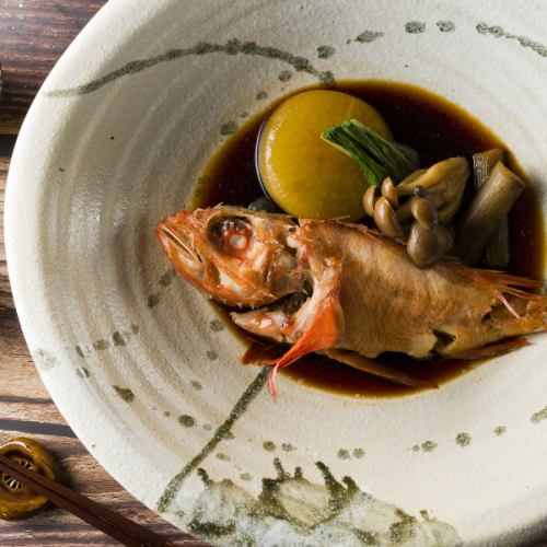 Country-style stew of princess kinki and radish