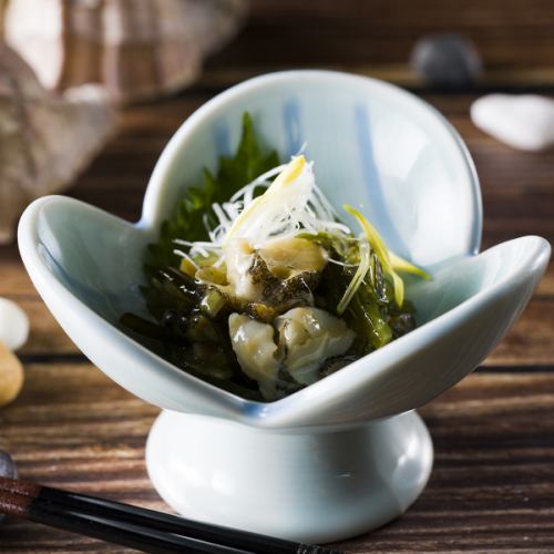 Whelks with wasabi