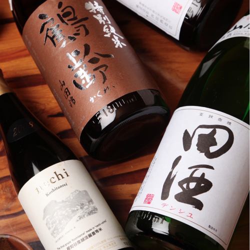 We have a wide selection of sake from all over Japan.