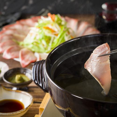 鰤しゃぶしゃぶで宴会
