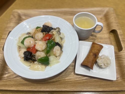 海老あんかけカタ焼きそば