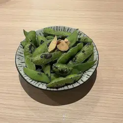 Roasted Garlic Edamame