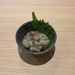 Octopus with wasabi / Salted squid