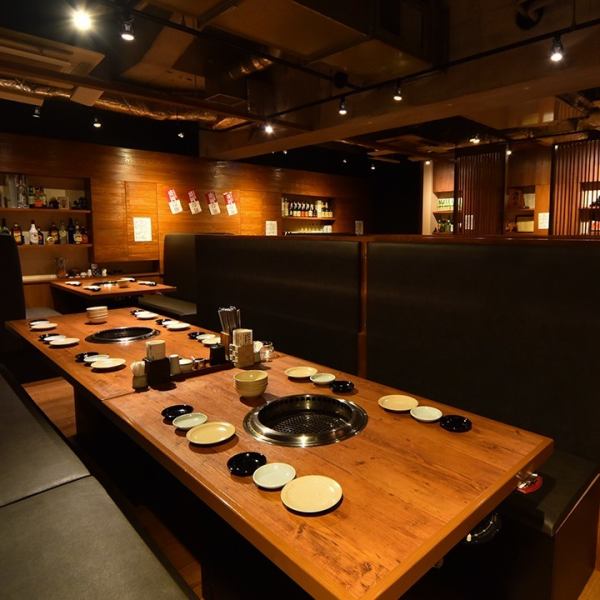 [Perfect for farewell party] There is also a long table seat for 10 people.Even large groups can enjoy at the same seat! Great courses and all-you-can-drink plans ★