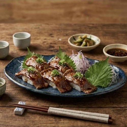 쇠고기 갈비 스시 사관
