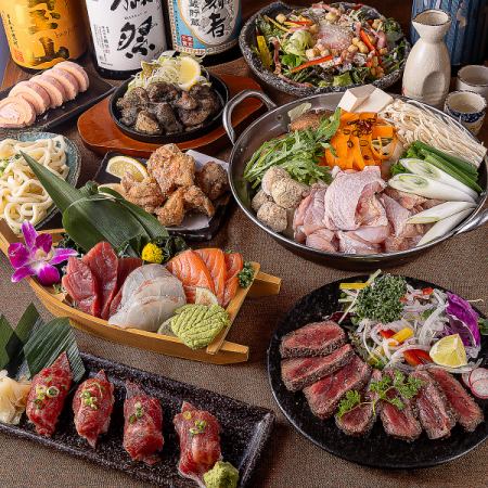 ■2.5H飲み放題付『鶏ちゃんこ鍋コース』鮮魚のお造りに絶品鶏ちゃんこ鍋<全8品>5000円→4000円