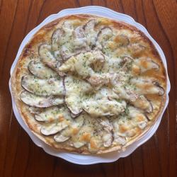 しいたけの和風ピザ