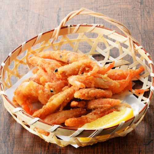 Deep-fried small shrimp appetizer
