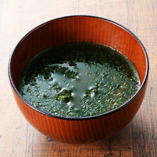 海生菜味噌湯