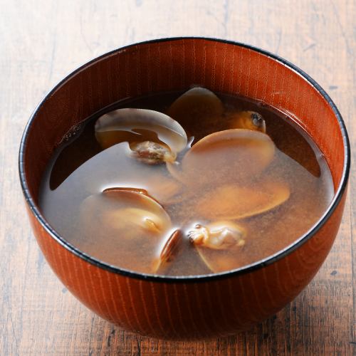 Asari miso soup