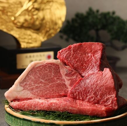 *Available only from 12:00 to 15:00* [A5 rank Kobe beef lean meat and sirloin 2 types tasting comparison] Lunch set