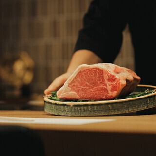 [Compare 4 types of A5-ranked Kobe beef (fillet, sirloin, lean meat, rare cut)] OMAKASE course (total 12 dishes)