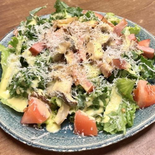 コーンドレッシングのきのこサラダ