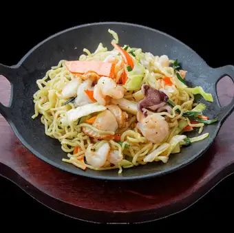 海鮮鉄板焼きそば