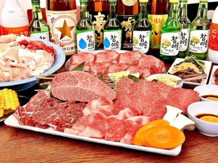 好評につき復活！【飲み放題付き】特選ミスジ・焼きしゃぶも！スペシャルコース11品6000円(税込)